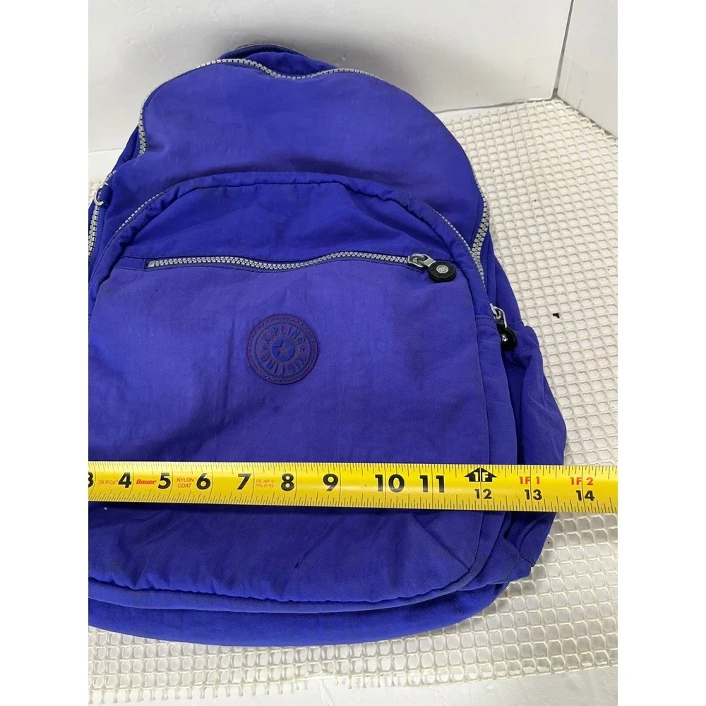 Kipling Seoul Purple Backpack Small Nylon Travel‎ Bag Lightweight
